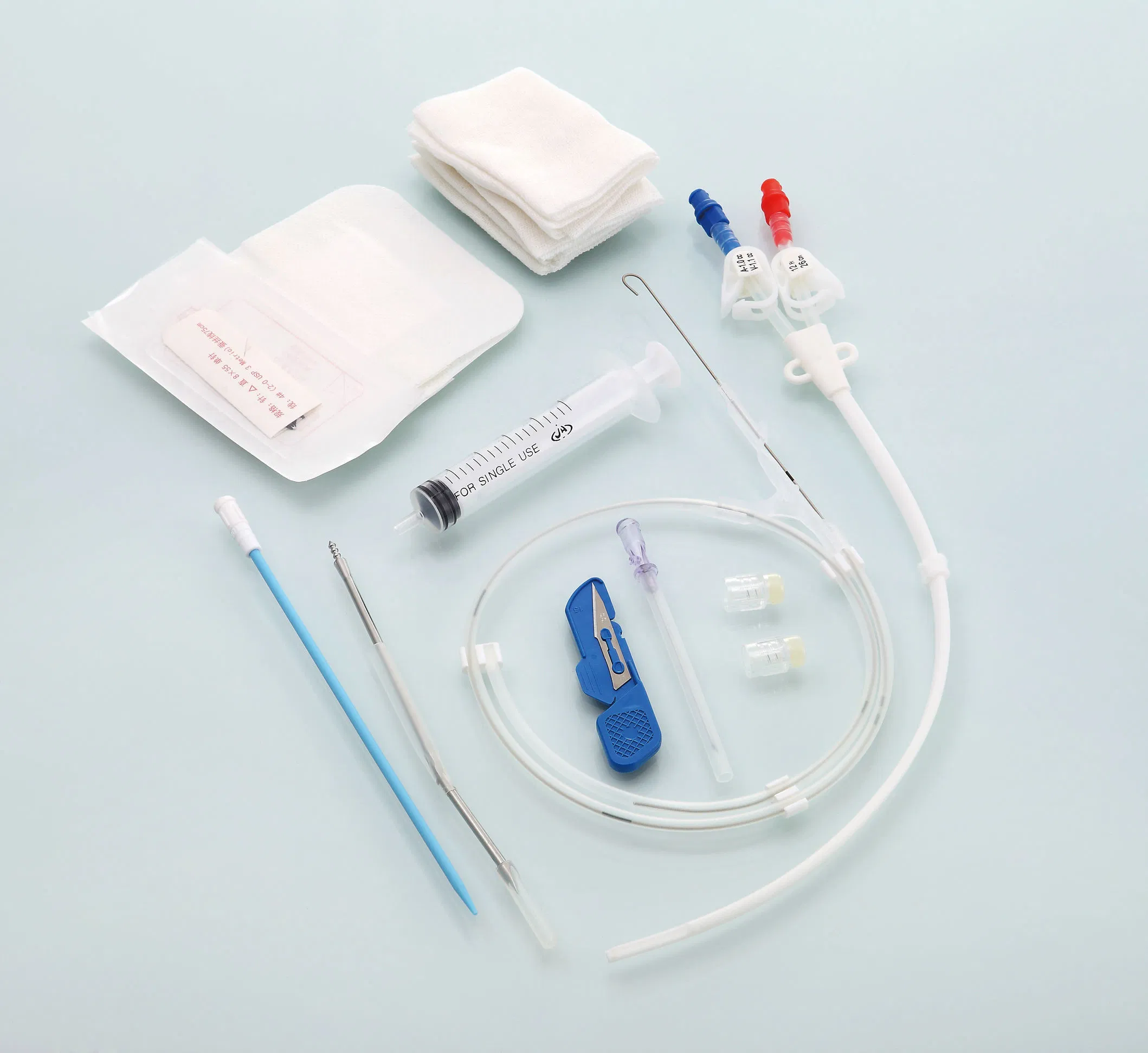 Premium Double Lumen Hemodialysis Catheter Kit for Wholesale
