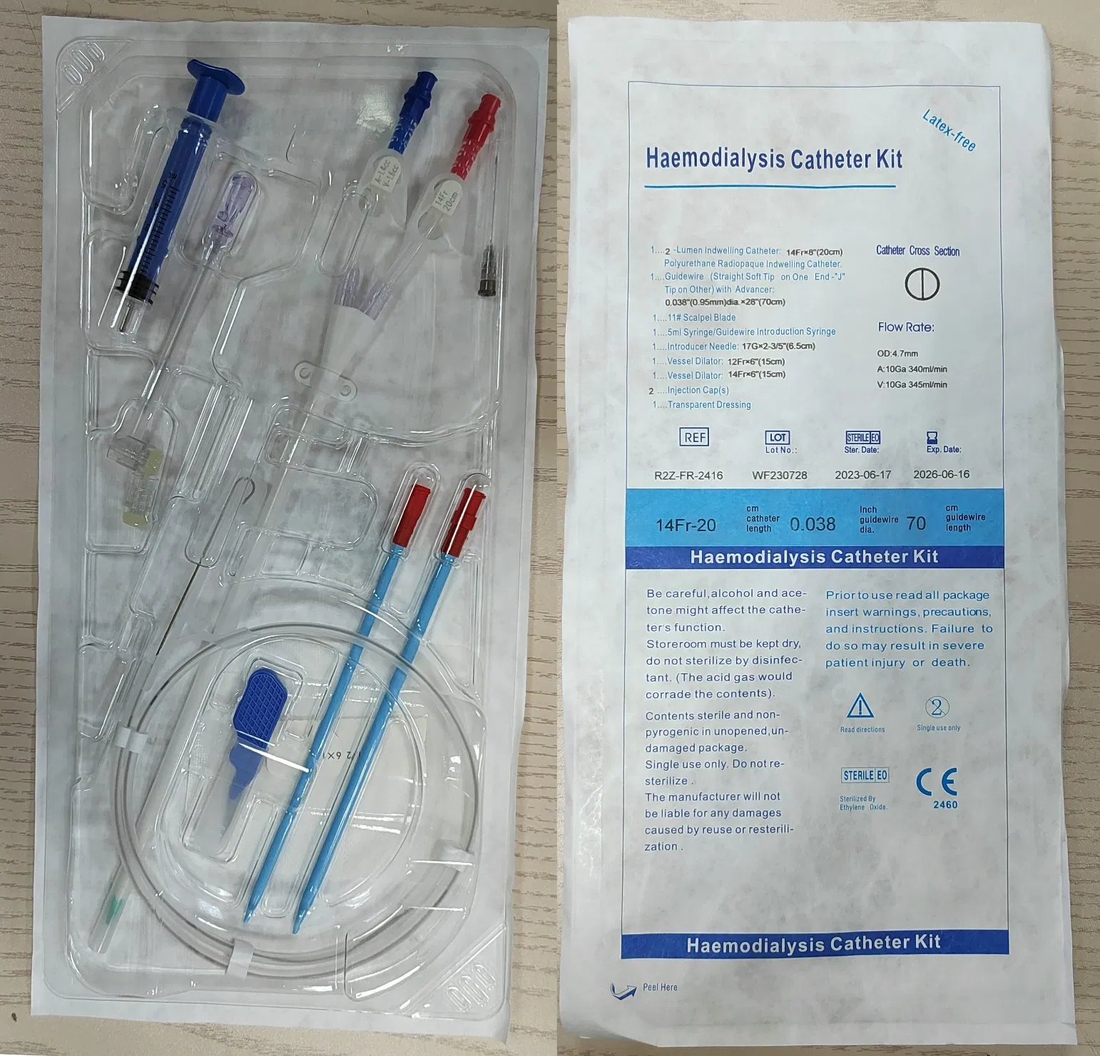 Advanced Triple Lumen Hemodialysis Catheter Kit for Superior Care