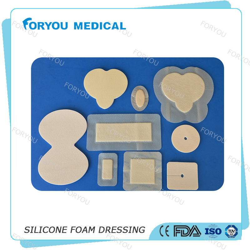 Foryou Medical 2016 FDA Wound Care Dressing Medical Supplies Self-Adhesive Healing Wound Silicone Foam Dressing