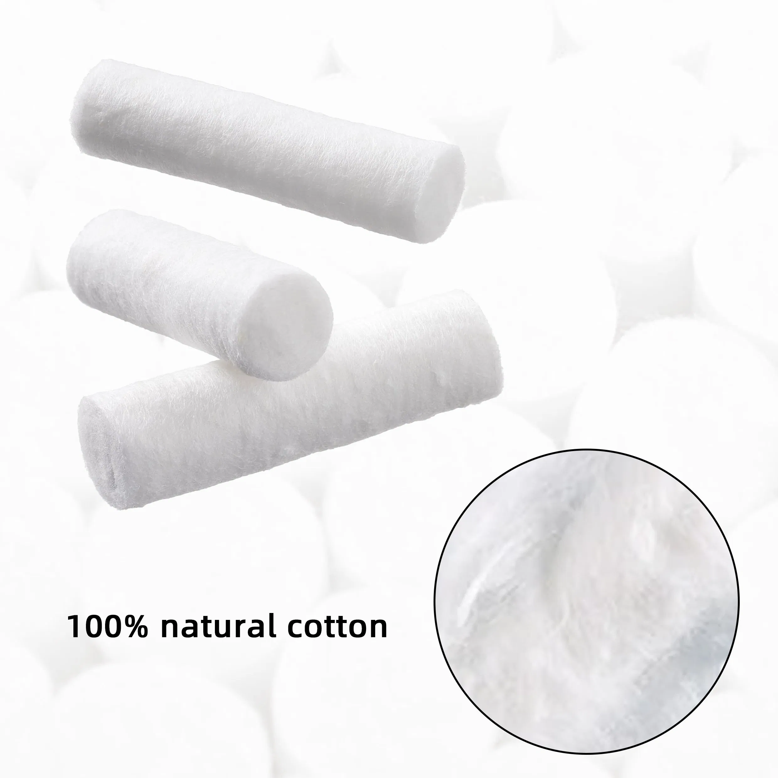 Dental - Specific High-Purity Material Disposable Medical 100% Pure Cotton Roll