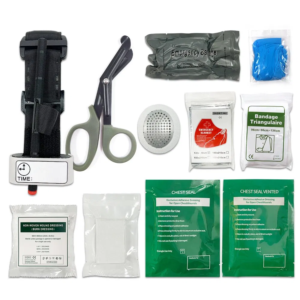 Tactical Trauma Kit Emergency First Aid Stop The Bleed Ifak Refill Supplies Combat Survival Gear Medical Kit