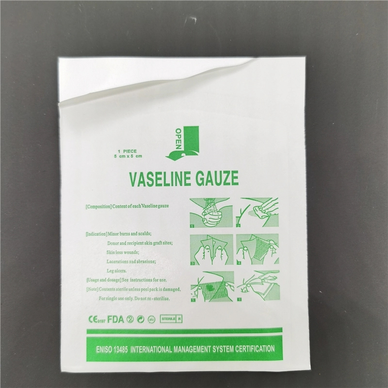 Sterile Paraffin Gauze for Burn Wound Care Use FDA CE ISO