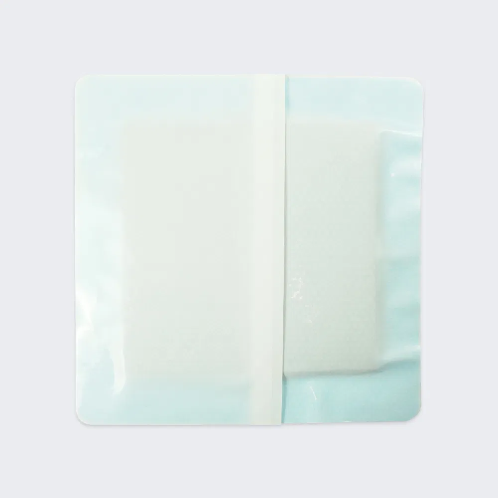 OEM Pressure Ulcer Adhesive Silicone Foam Pads Self-Adhesive Wound Dressings with Borders, 4*4'' 6*6''