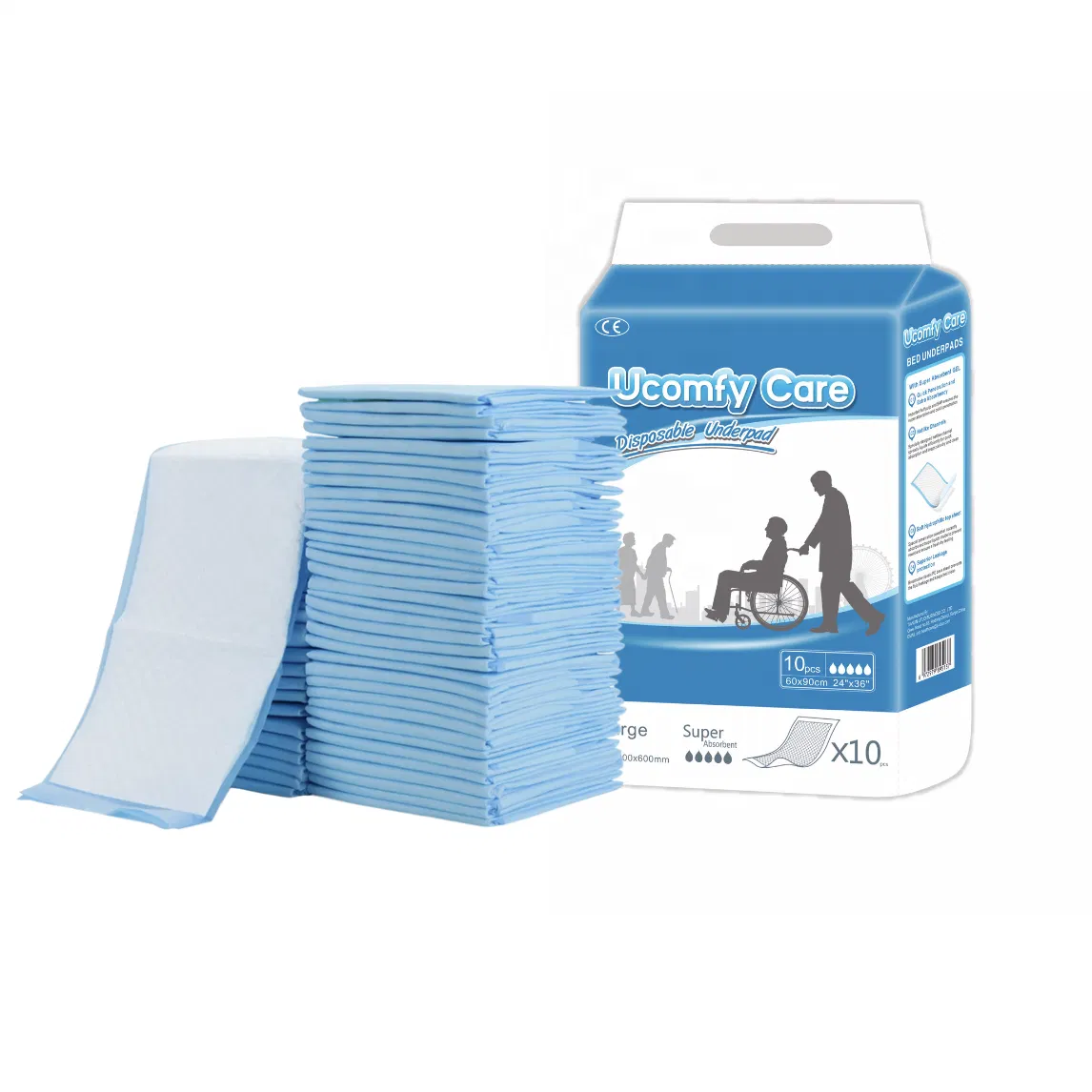 OEM Waterproof Baby Changing Pads Disposable Medical Underpads