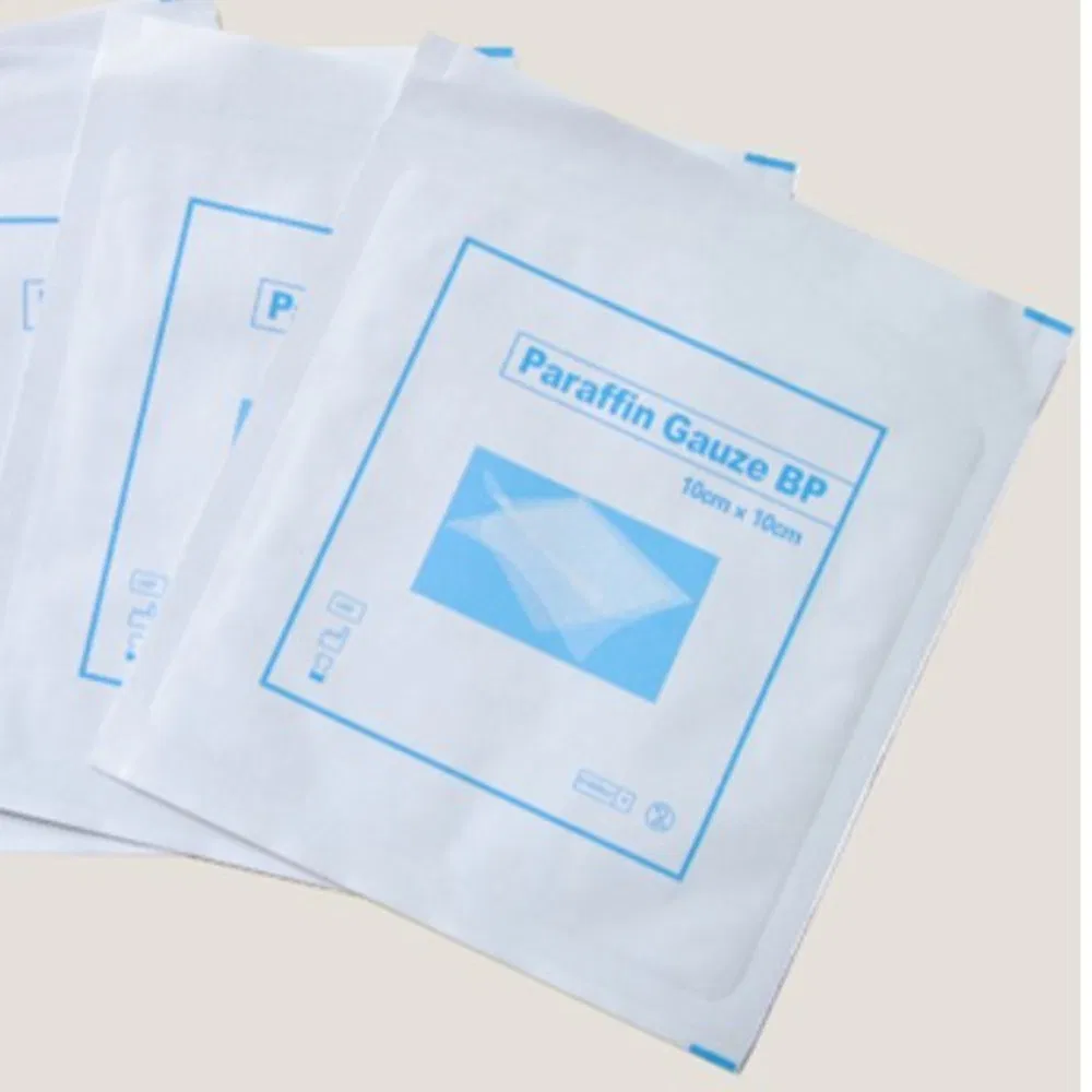 Disposable Medical Dressing Sterile Paraffin Gauze for Burns, Ulcers, Skin Loss Wounds