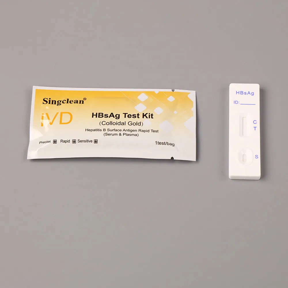 Singclean HBV Hepatitis B Hbsag Test Strips Kit for HBV Infection Rapid Test Kit Combo