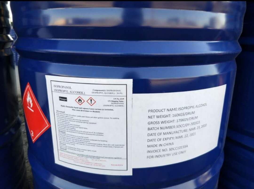 Purity 99.9% Isopropanol/Isopropyl Alcohol Price in China
