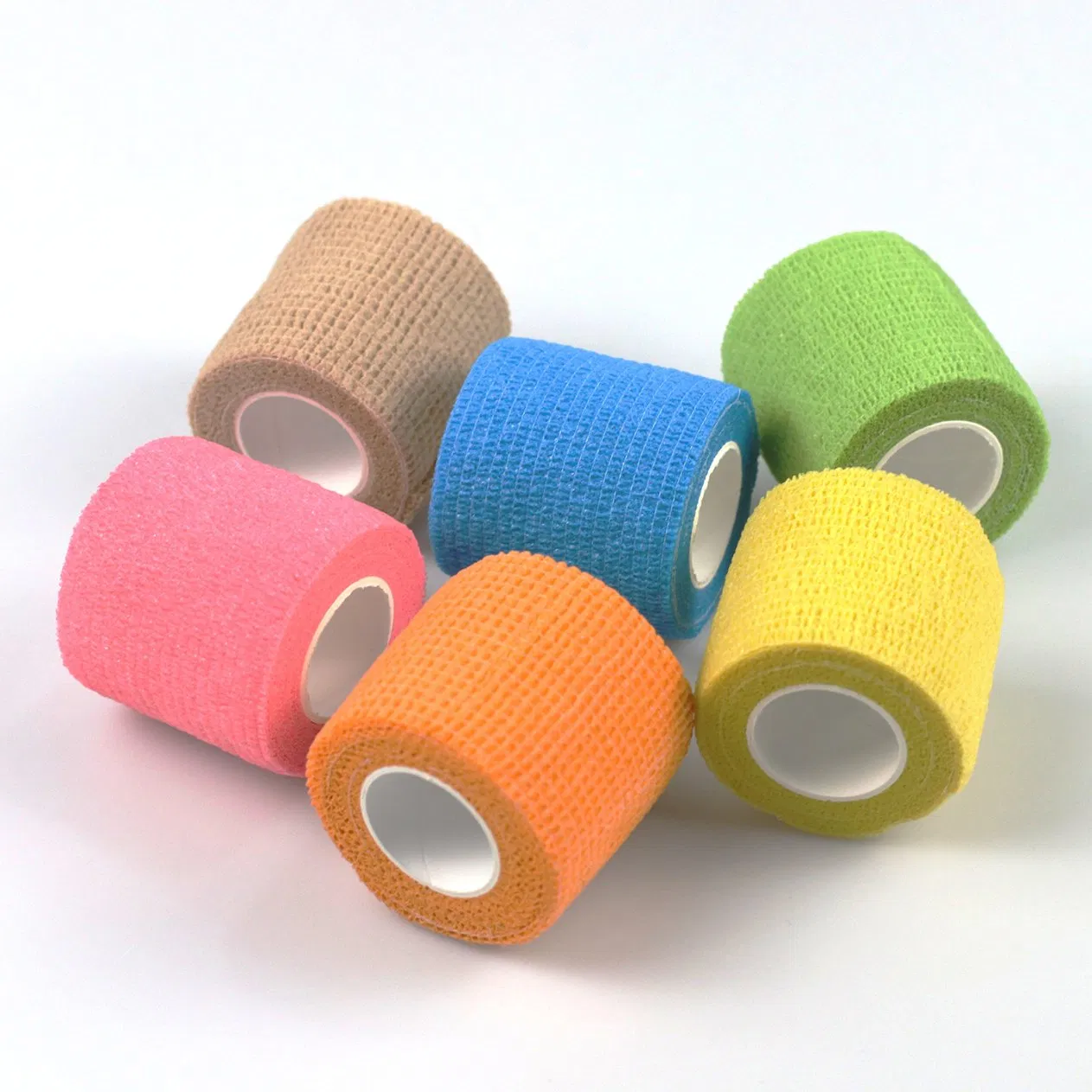 Self-Adhesive Cohesive Colorful Elastic Medical Compression Non-Woven Bandage
