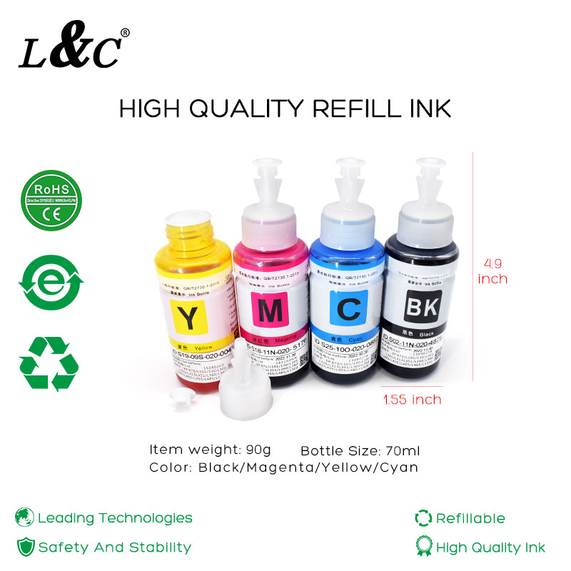 Wholesales Ep664 T664 664 Color Refill Ink Kit Dye Ink Compatible for Epson Printer L100/L101/L110/L120/L130/L200L201/L210