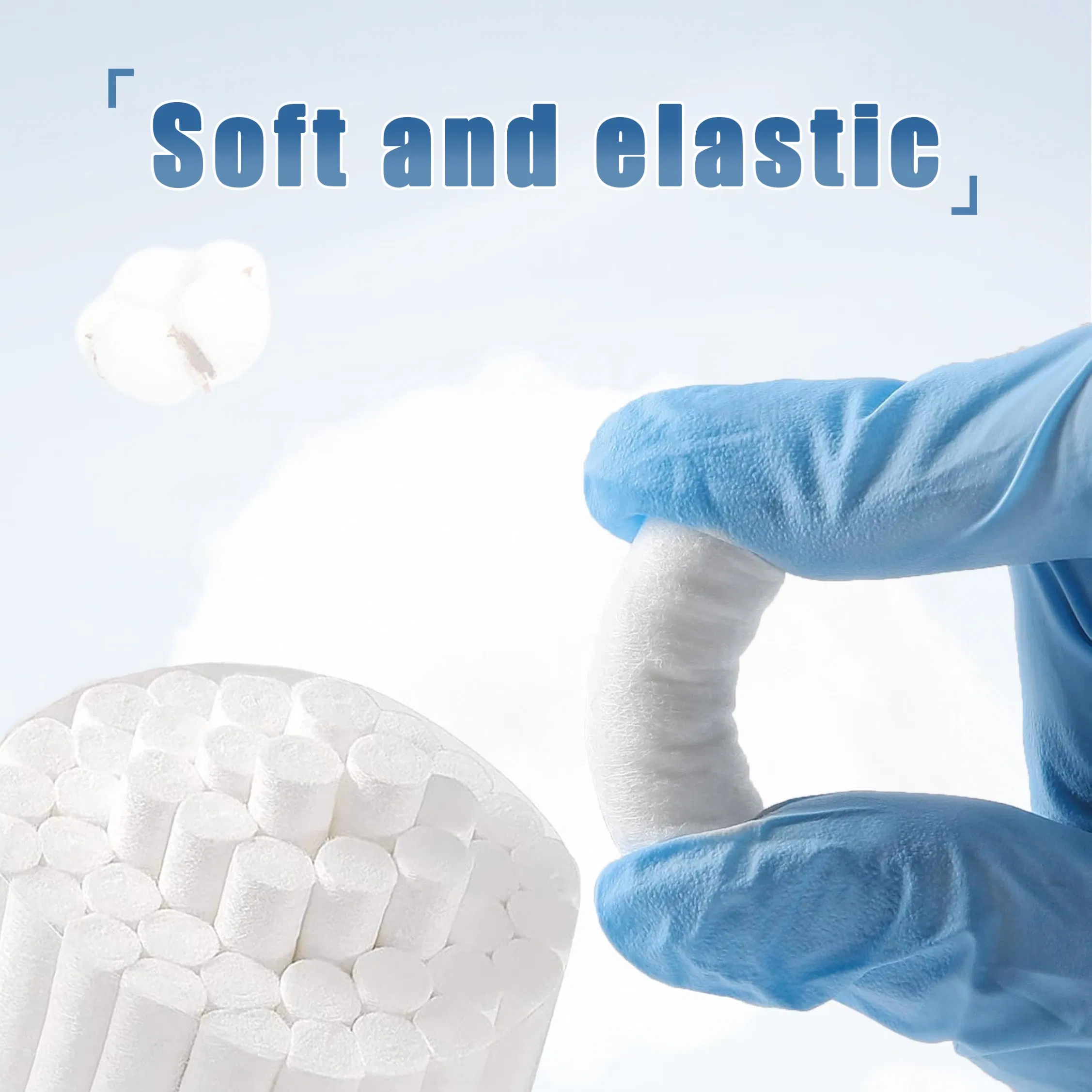 Dental - Specific High-Purity Material Disposable Medical 100% Pure Cotton Roll