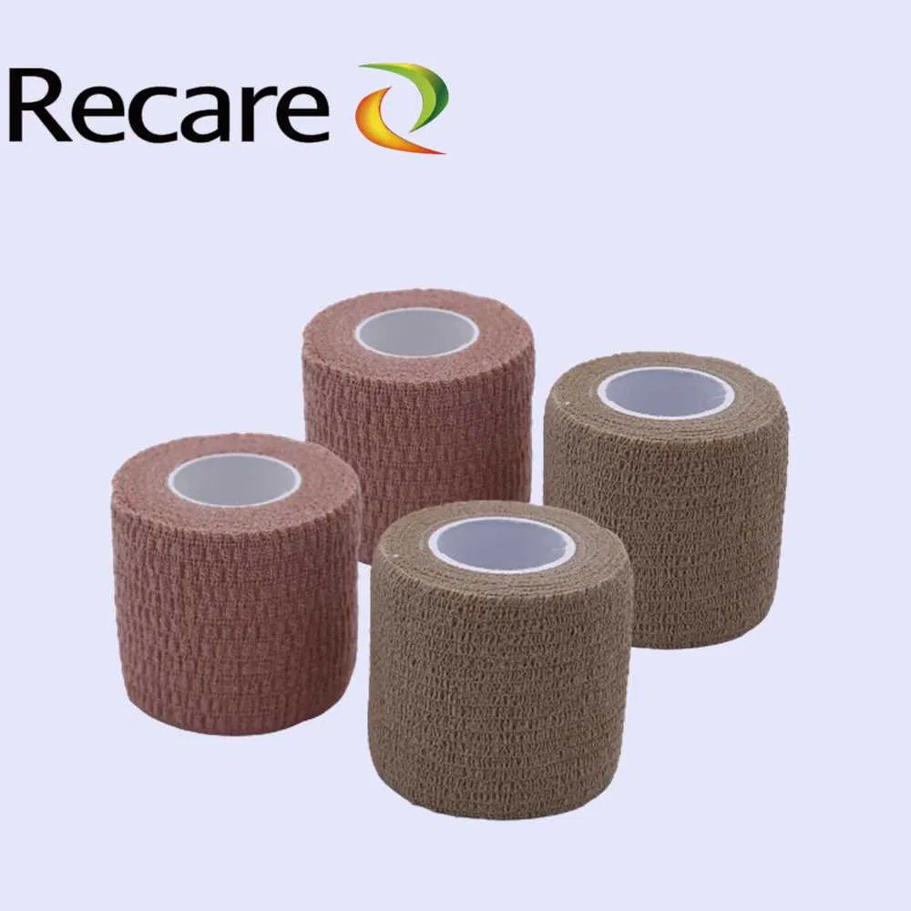 brown stretchy medical tape fabric medical fixation tape