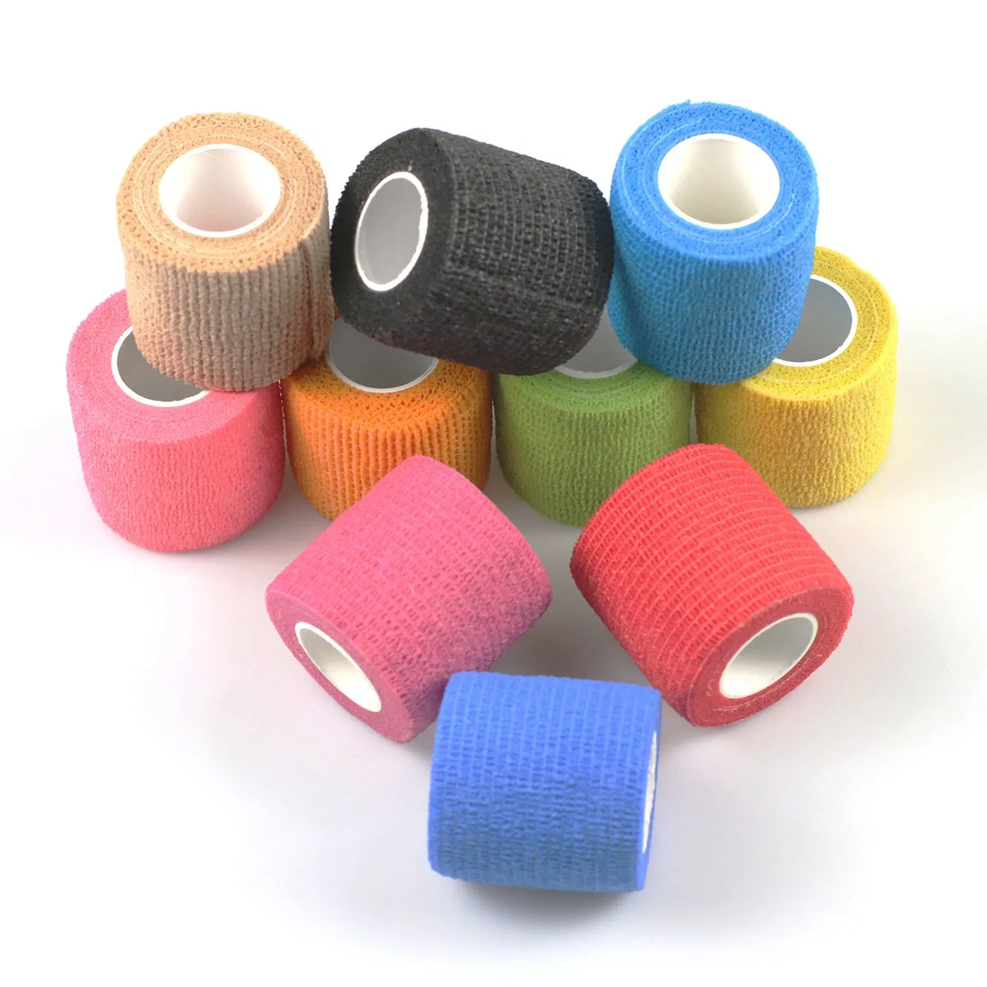 Self-Adhesive Cohesive Colorful Elastic Medical Compression Non-Woven Bandage
