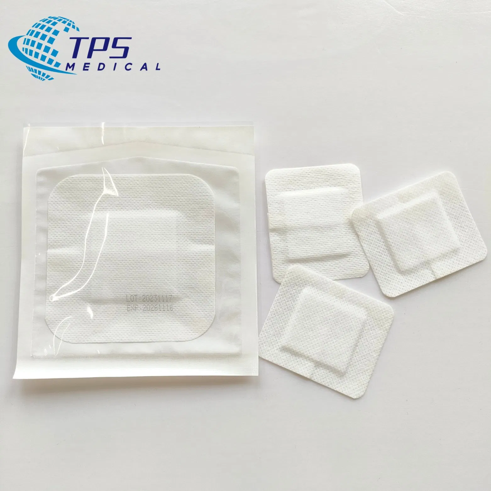 Waterproof Nonwoven Dressing Nonwoven Sterile Self-Adhesive Wound Dressing with ISO FDA CE