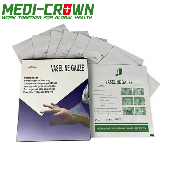 Pharmaceutical Paraffin Gauze Dressing - Sterile Petroleum-Based Wound Cover for Burns
