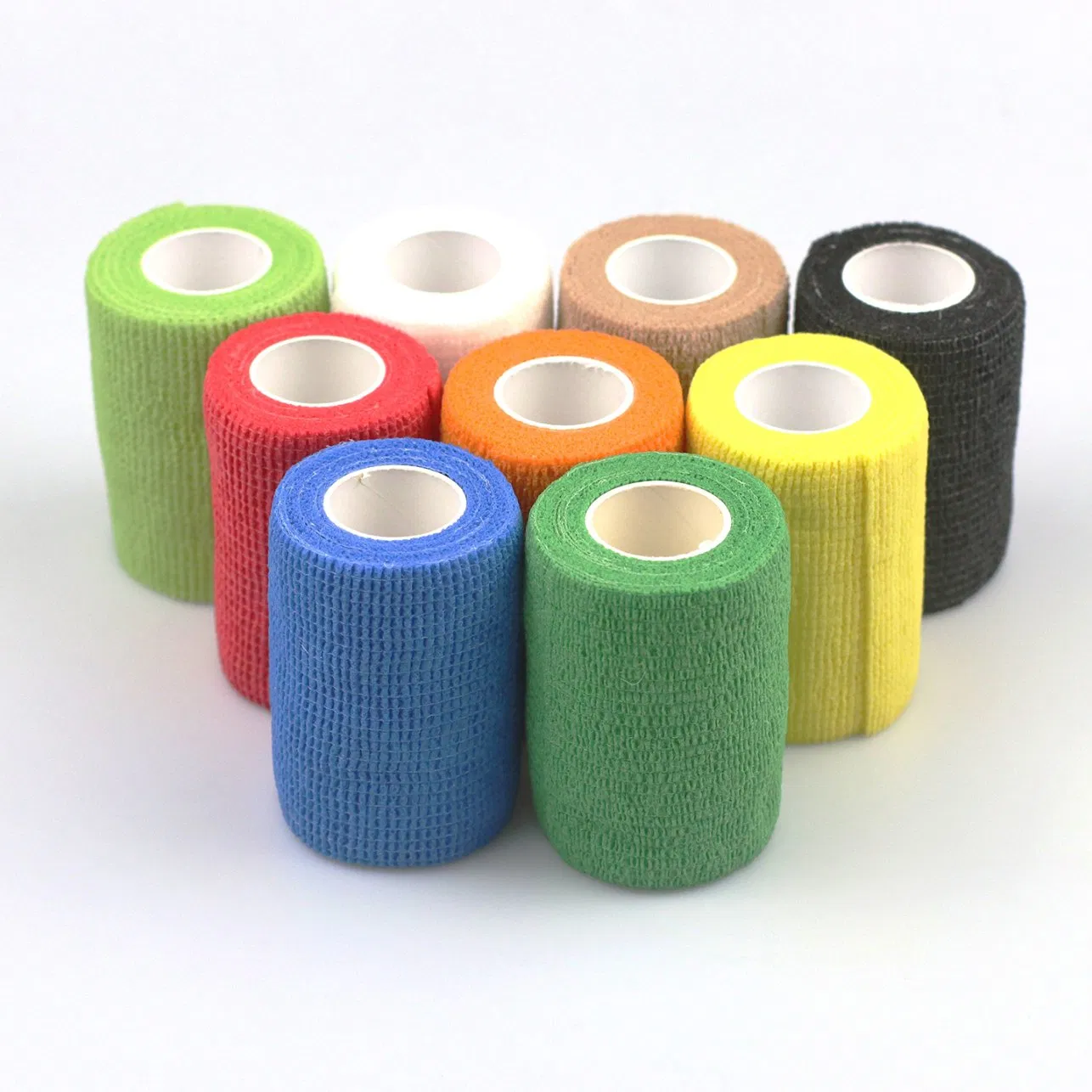 Self-Adhesive Cohesive Colorful Elastic Medical Compression Non-Woven Bandage on 7.5cm