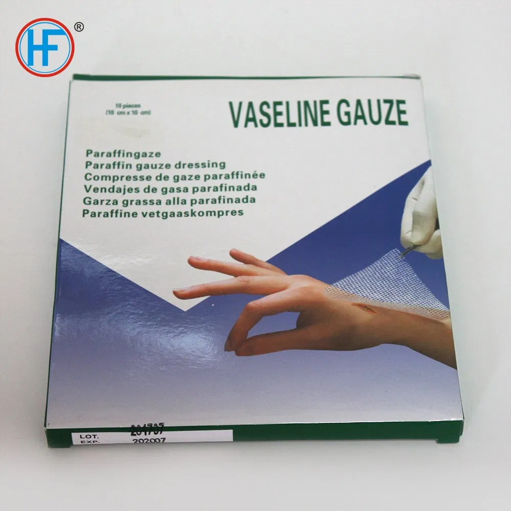 Medical Paraffin Gauze with Vaseline for Abrasions, Post-Operative Wounds, Light Burns