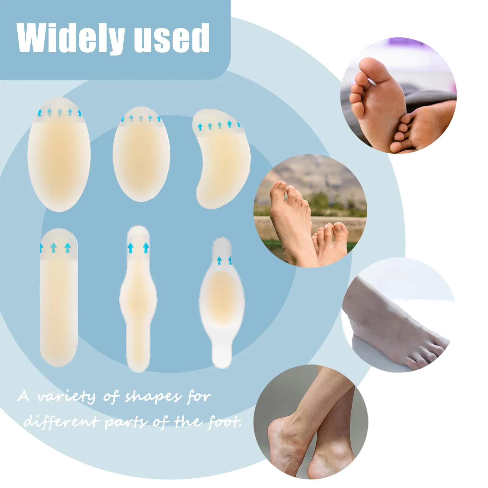 Self-Adhesive Hydrocolloid Moisture Wound Dressing for Heel Wound Care