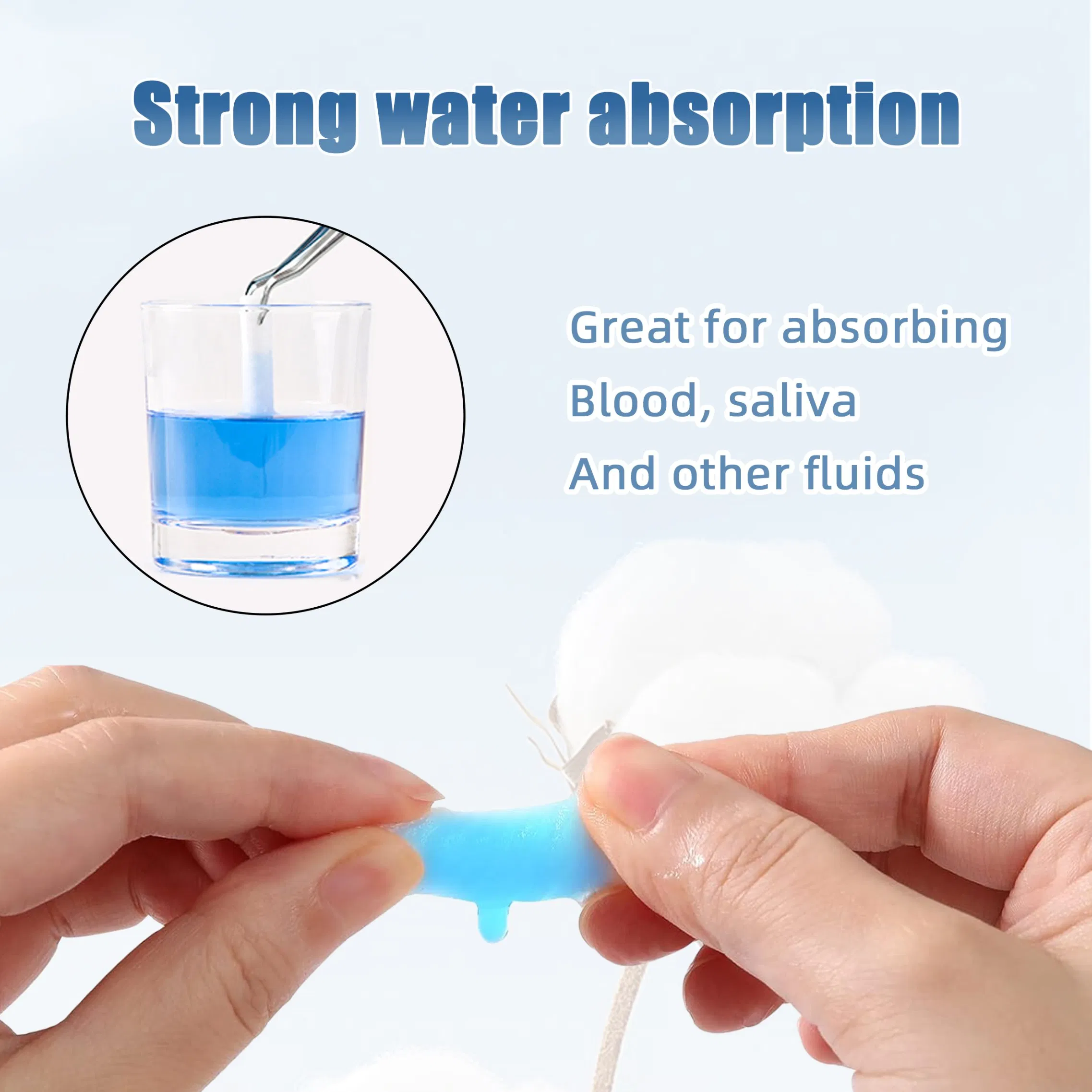 Dental - Specific High-Purity Material Disposable Medical 100% Pure Cotton Roll