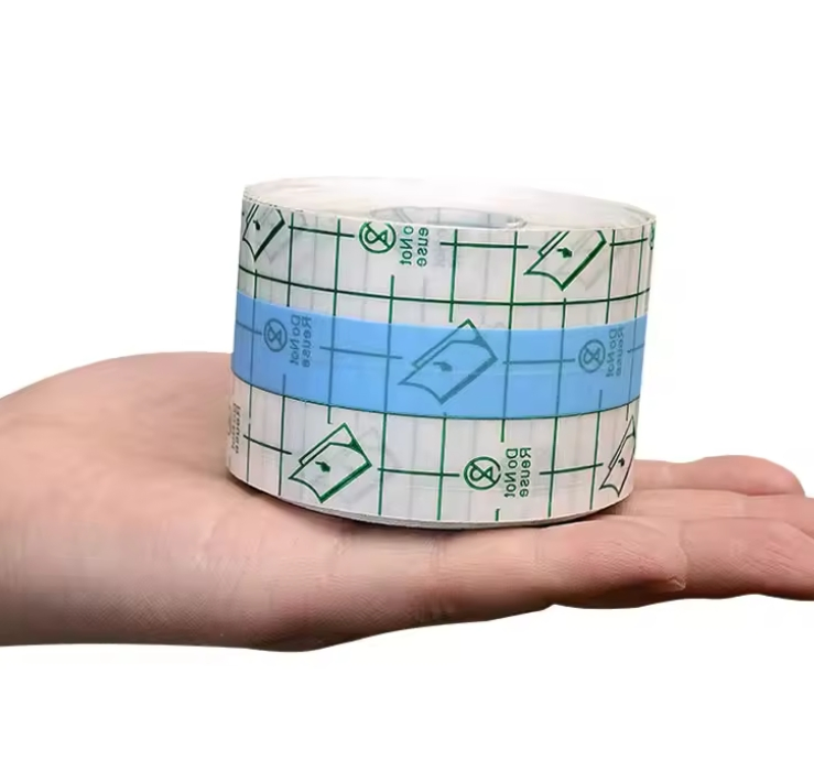 Medical Self-Adhesive Transparent Waterproof Wound Dressing Roll PU Film Wound Care Dressing for Tattoo Protection