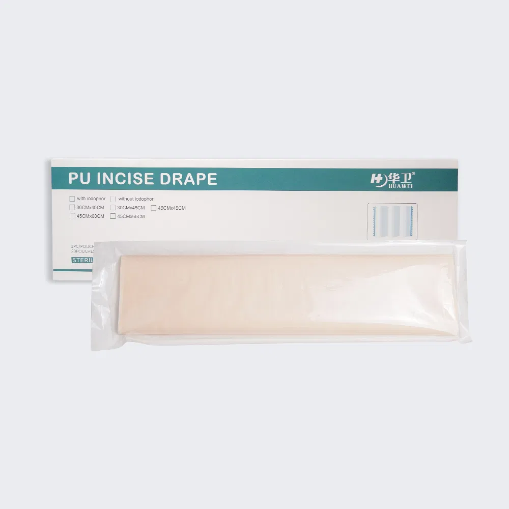 Disposable Surgical Hospital Dressing Steri-Drape Transparent Surgical Incise Drape/Incise Film Dressing with Ioban 45*60cm
