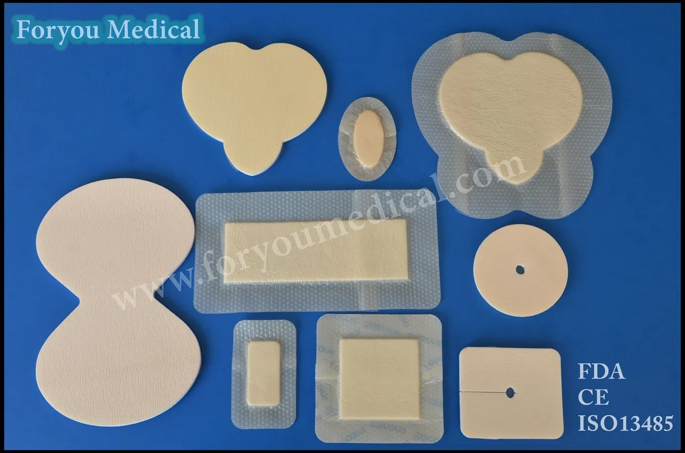 Foryou Medical 2016 FDA Wound Care Dressing Medical Supplies Self-Adhesive Healing Wound Silicone Foam Dressing