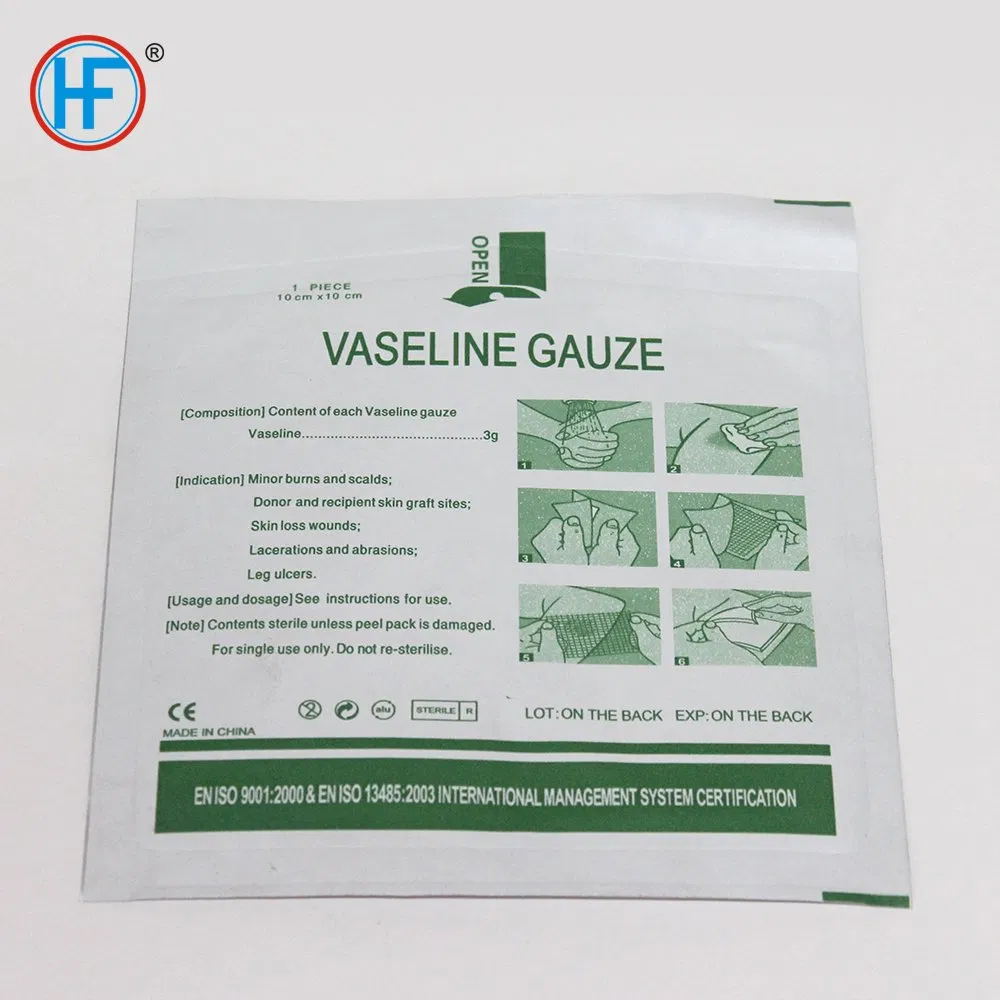 Mdr CE Approved First Aid Products Gauze Paraffin Type Tulle Gras for Sale