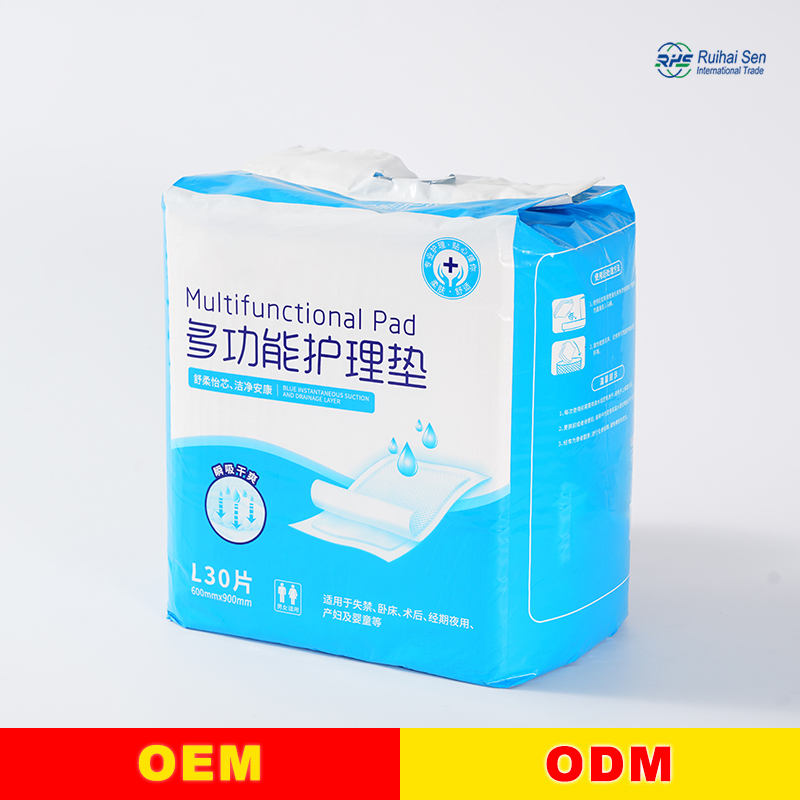 Hot Sell PE Bottom Iayer Senior Absorbent Premium Medical Disposable Underpad