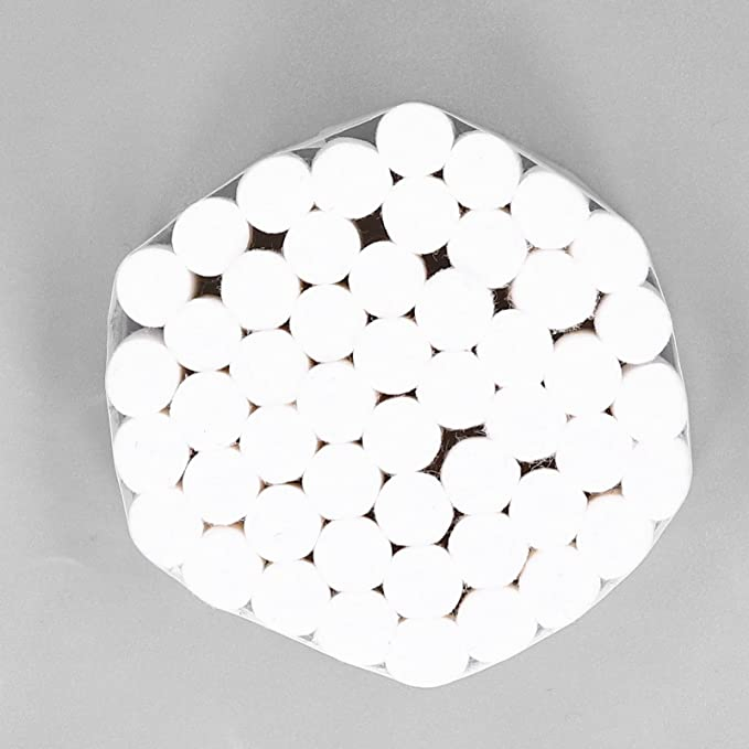 Sucshk Non-Sterile Dentists Rolled Cotton Ball Rolled Nose Plugs Dental Gauze Rolls