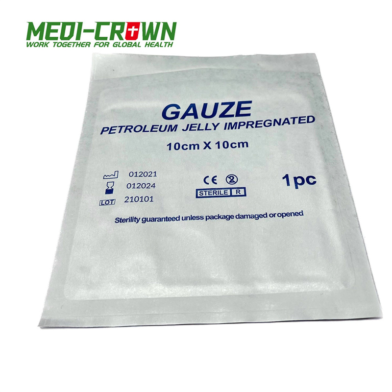 Pharmaceutical Paraffin Gauze Dressing - Sterile Petroleum-Based Wound Cover for Burns