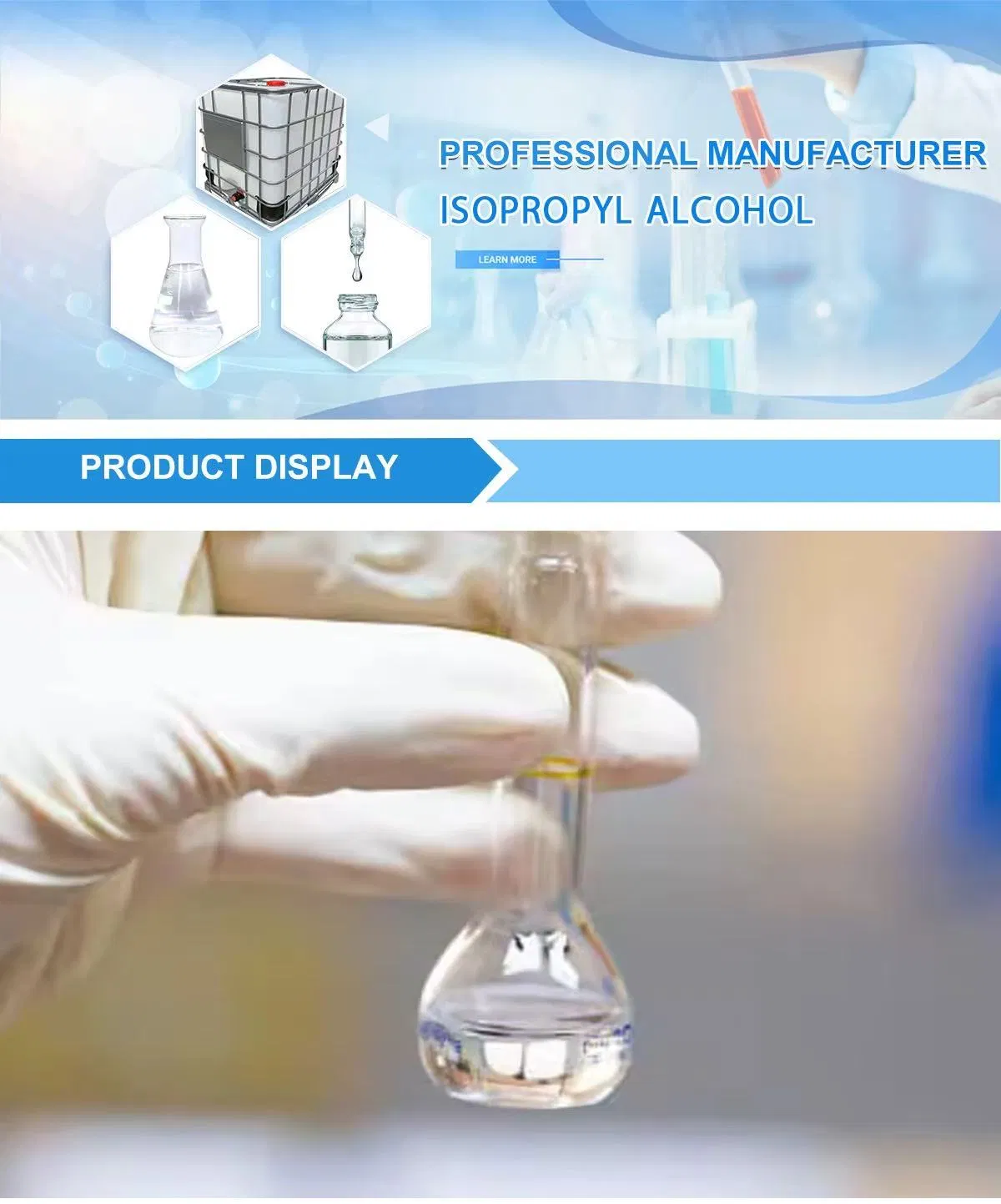 Pure Liquid Solvent 99.9% Isopropyl Alcohol for Pharma