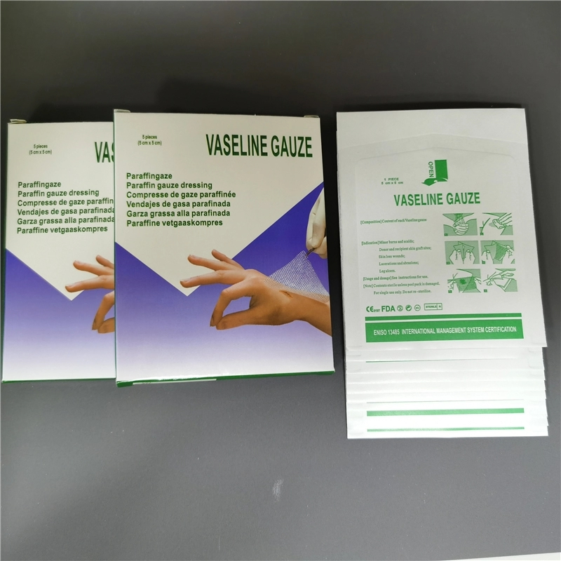 Sterile Paraffin Gauze for Burn Wound Care Use FDA CE ISO