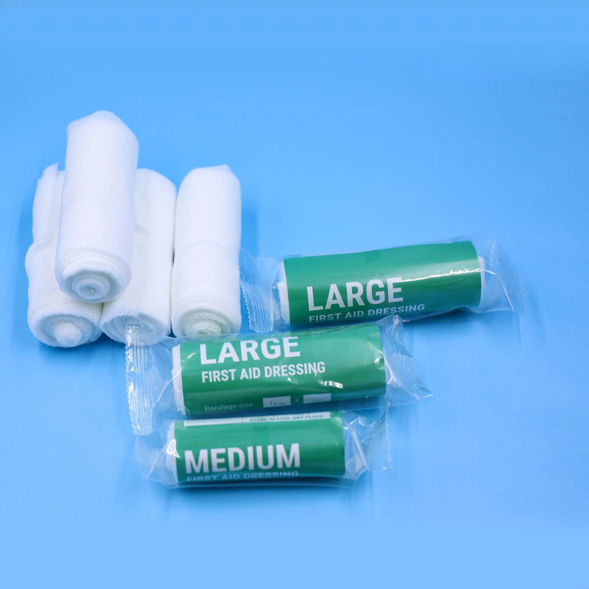 Non-Stick Pad Large/Medium/Small Elastic Compression First Aid Bandage Roll with Low Price