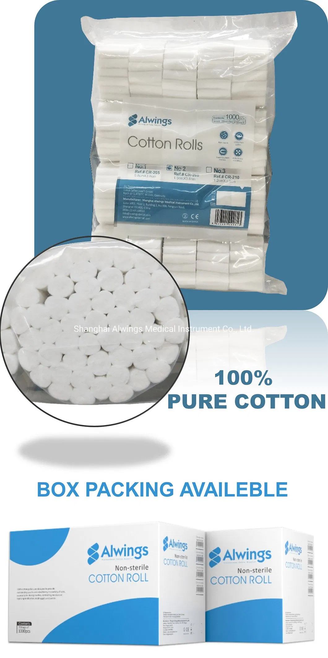 Dental Disposable Cotton Rolls View 3