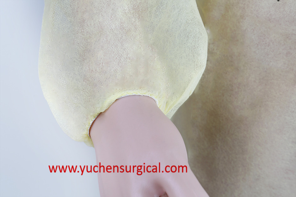 Hospital Medical Uniform PP Nonwoven Disposable Isolation Gown