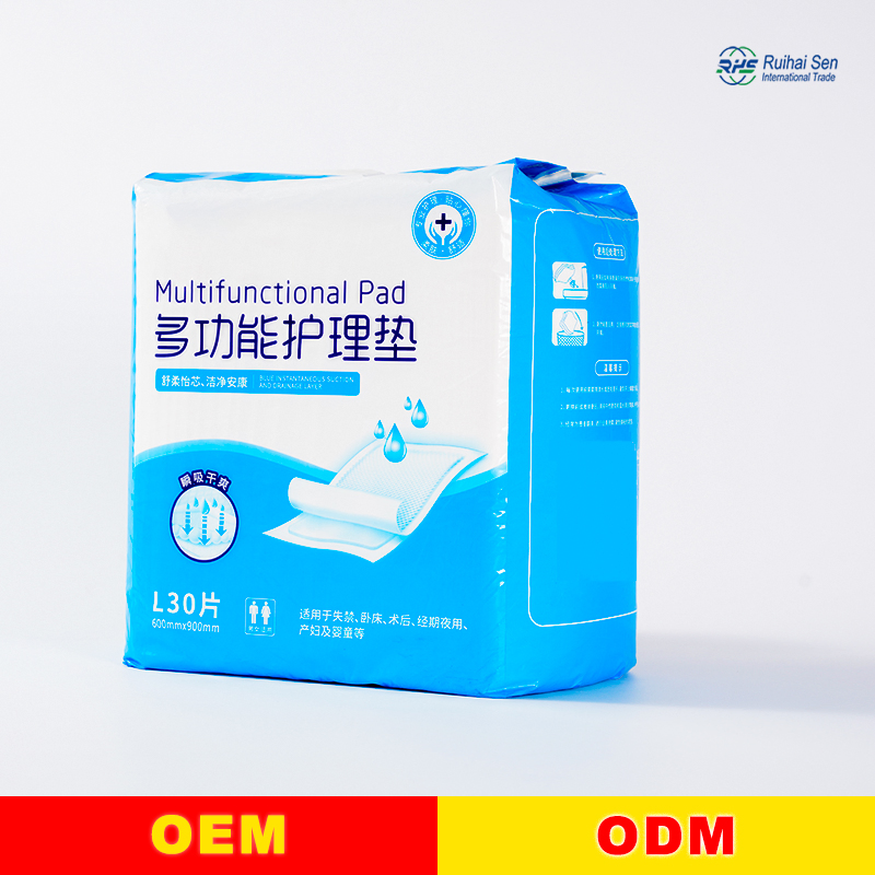 Hot Sell PE Bottom Iayer Senior Absorbent Premium Medical Disposable Underpad