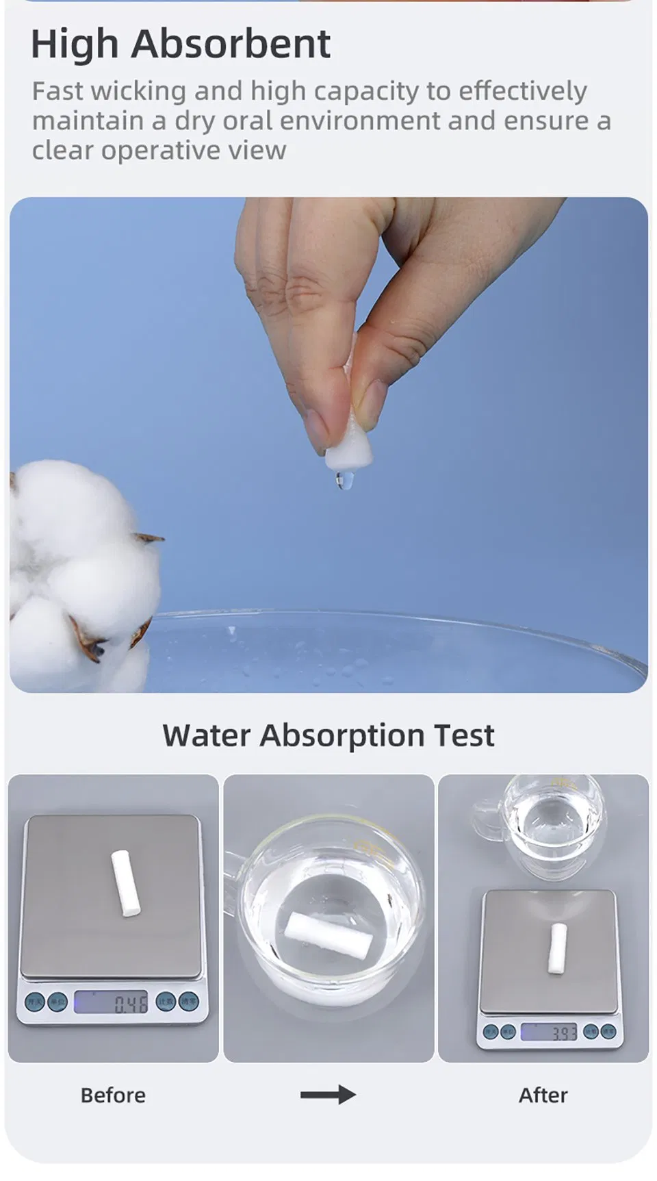 Dental Gauze Cotton Rolls 2