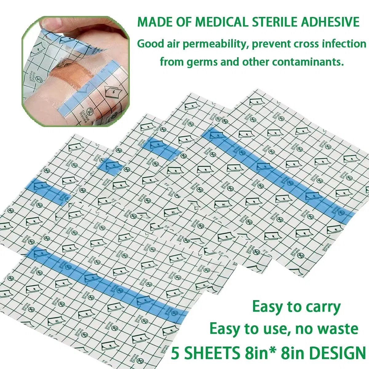 Hypoallergenic Elastic Stretch Breathable Wound Dressing Fixation Spunlace Non Woven Single Coated Surgical Bandage Medical Tape