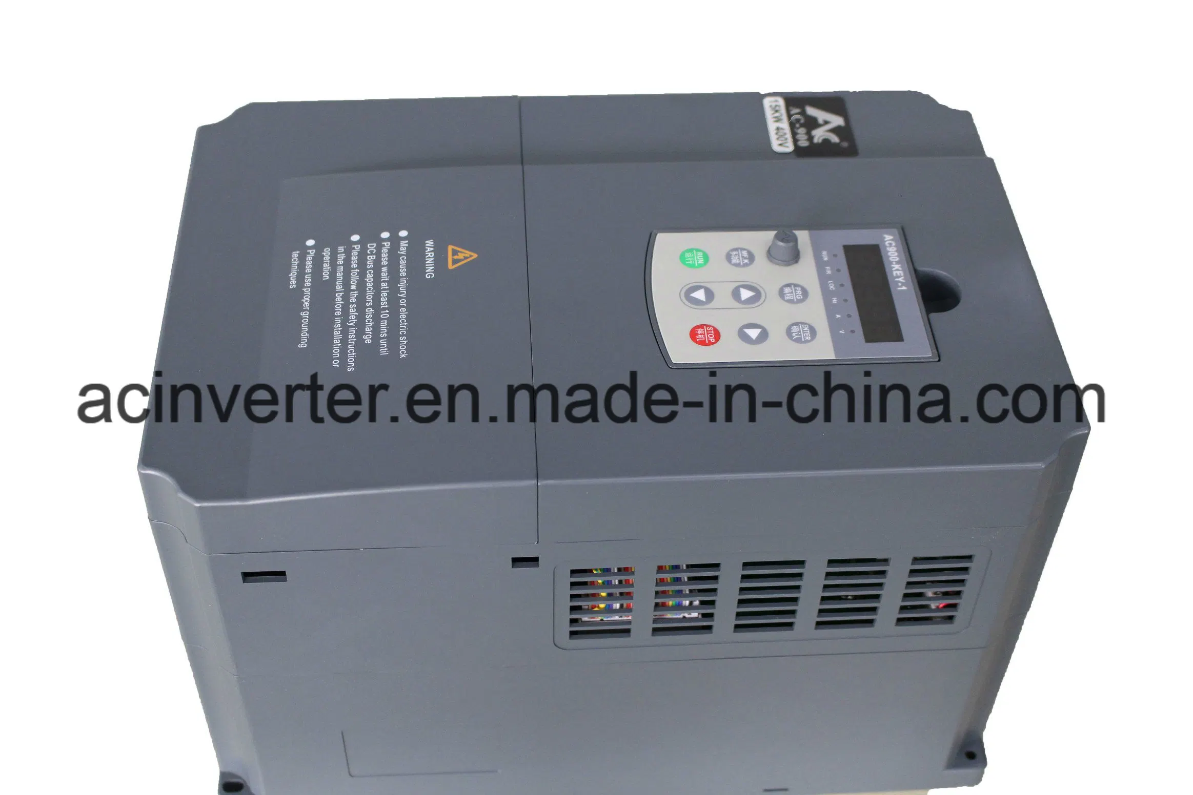 High Voltage Power Inverter Input 380V 400V AC Variable Frequency Drive VFD 3pH 55kw for Industrial Appliance (AC9004T37G)
