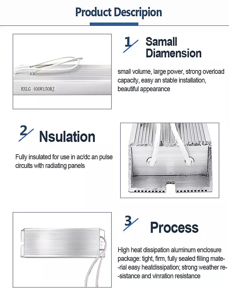 High Power 400W Aluminum Braking Resistor 3