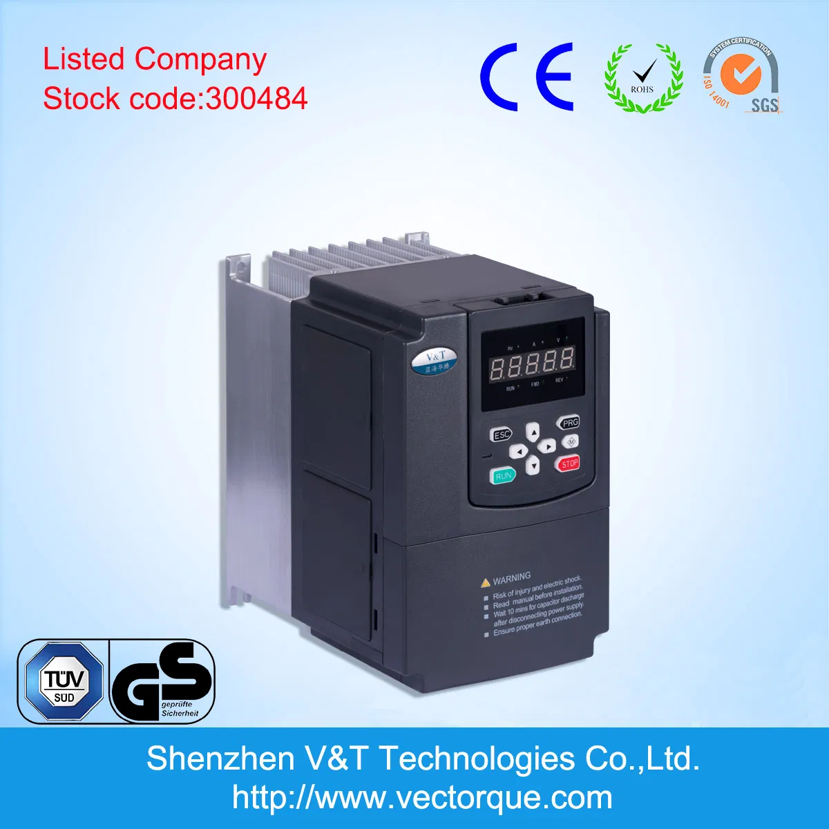 V&T V9 250kw High Precision Strong Torque Low Voltage Control VFD