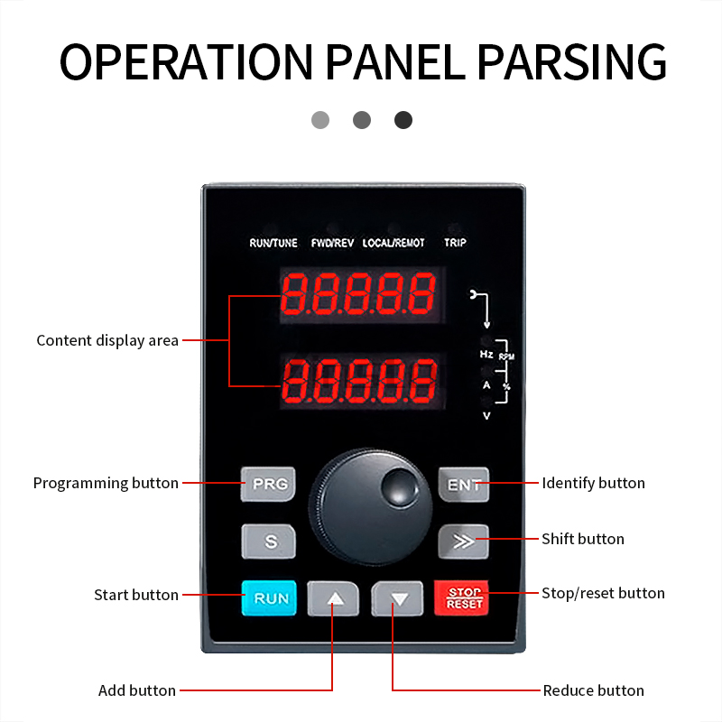 VFD MPPT Solar Pump Inverters 0.75kw - 7.5kw 3 Phase DC to AC Water Pumping Inverter