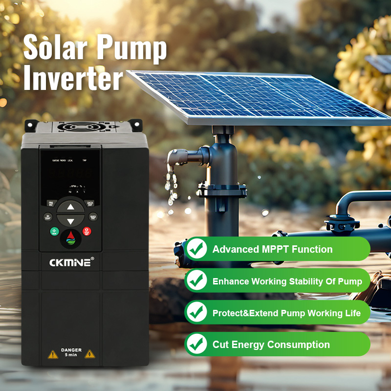 Ckmine Solar Pump Drive 220V Single Phase 2.2kw VFD for Agricultural Irrigation