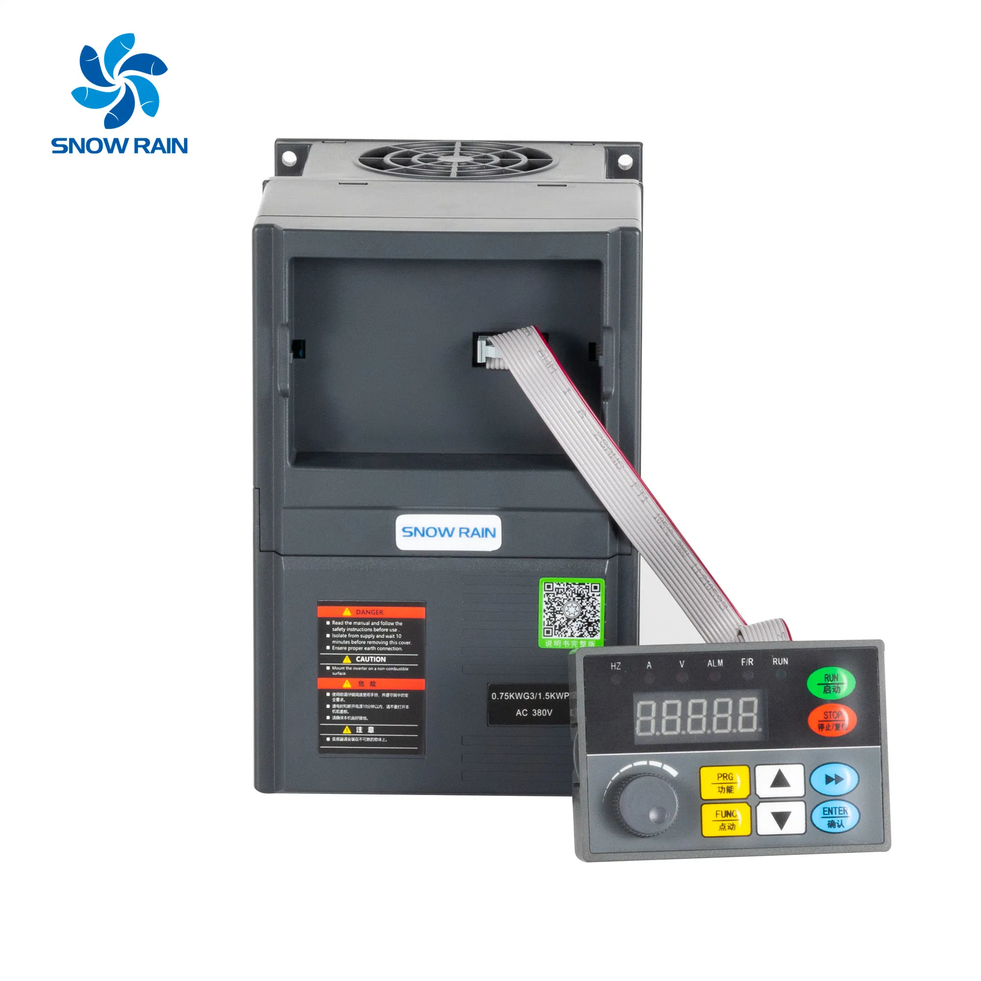 Snow Rain 1.5kw Solar Frequency Inverter 2HP DC Pump Controller 380VAC