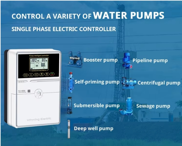 Low Price AC220-380V Protection Booster Remote Centrifugal Panel Pump Control Box