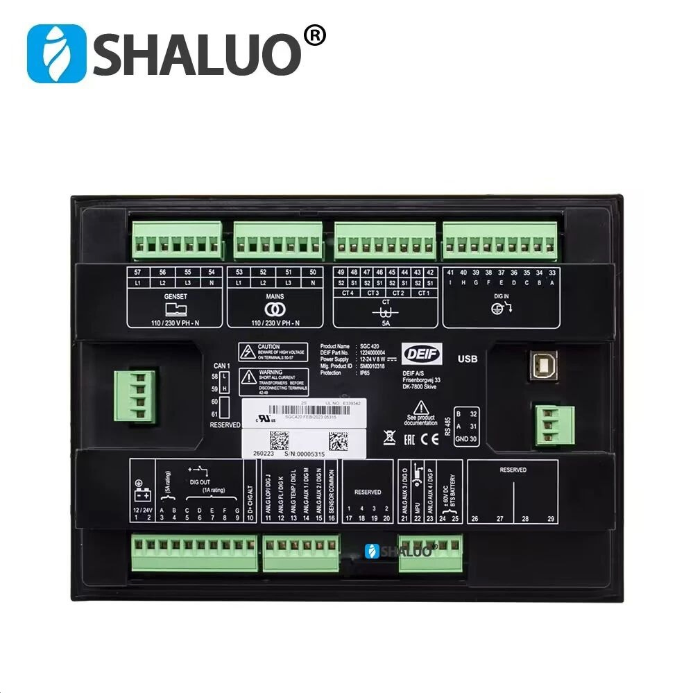 Original Deif Sgc420 Generator Controller Module Amf Remote Start Stop HMI Full Graphics LCD Display Genset Control Unit