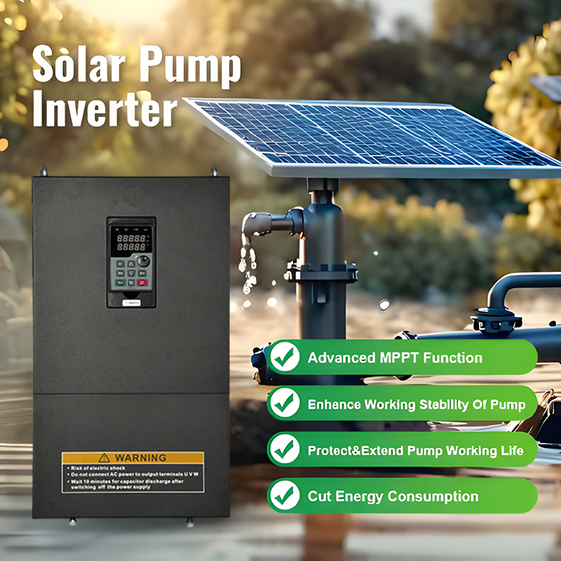 Sc500 Hybrid Solar Water Pump Inverter 0.75kw to 11kw MPPT VFD AC DC Input for Irrigation Submersible Pump Solar Pumping System