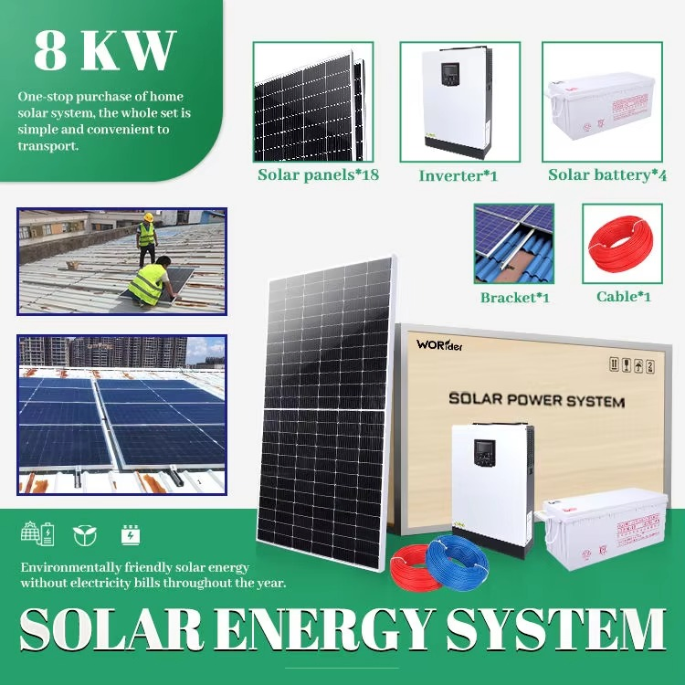 Eco-Friendly Home Solar Power System All-in-One Compact Kit