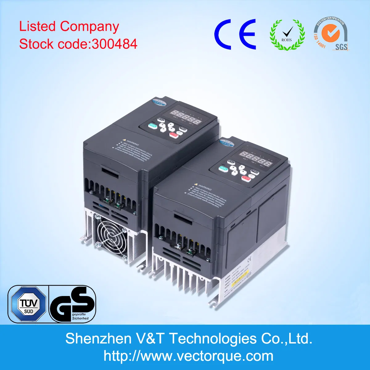 V&T V9 500kw High Precision Strong Torque Low Voltage Control VFD