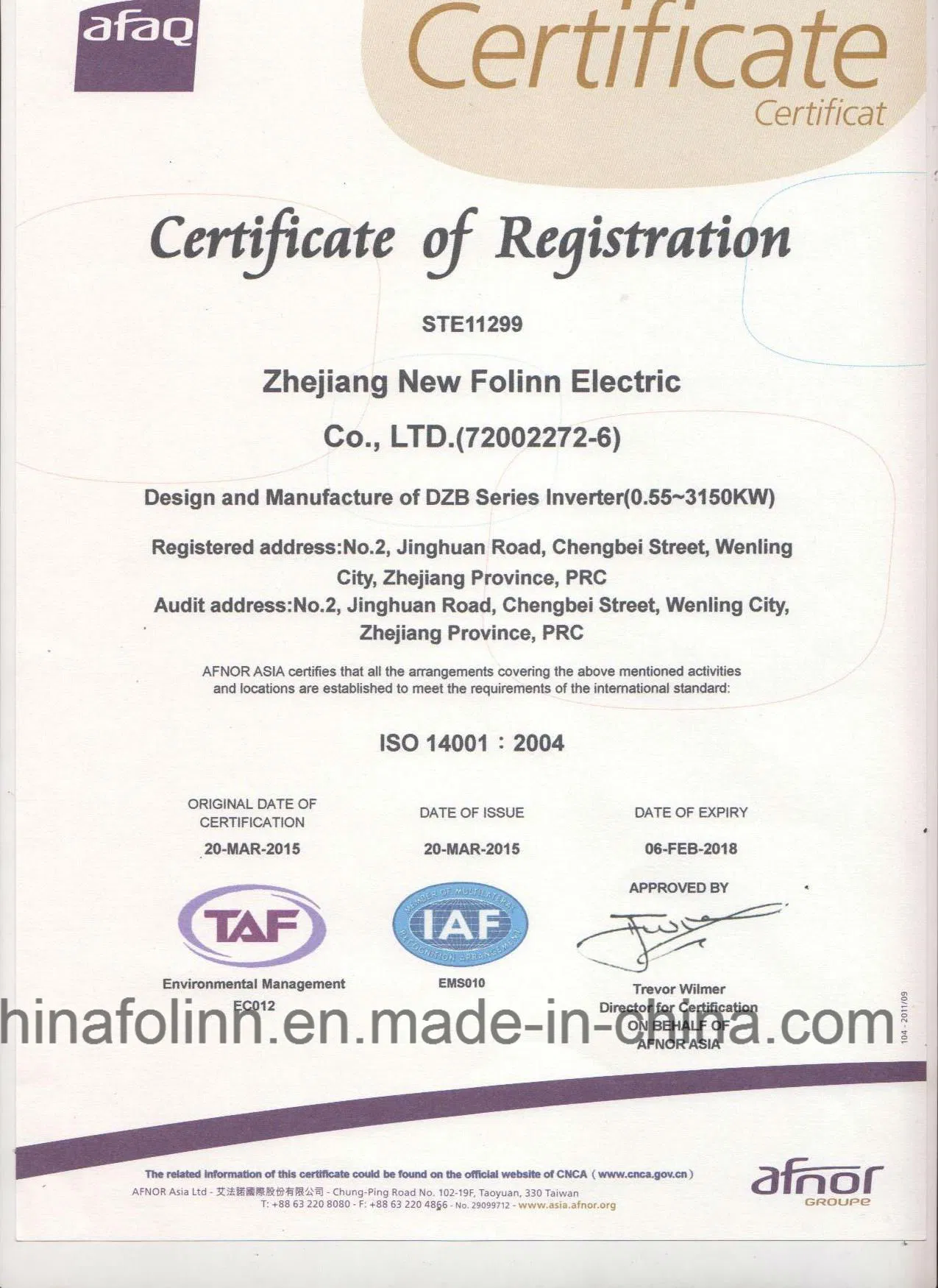 Folinn Brand Frequency Inverter General Purpose AC Drive VFD (BD330)