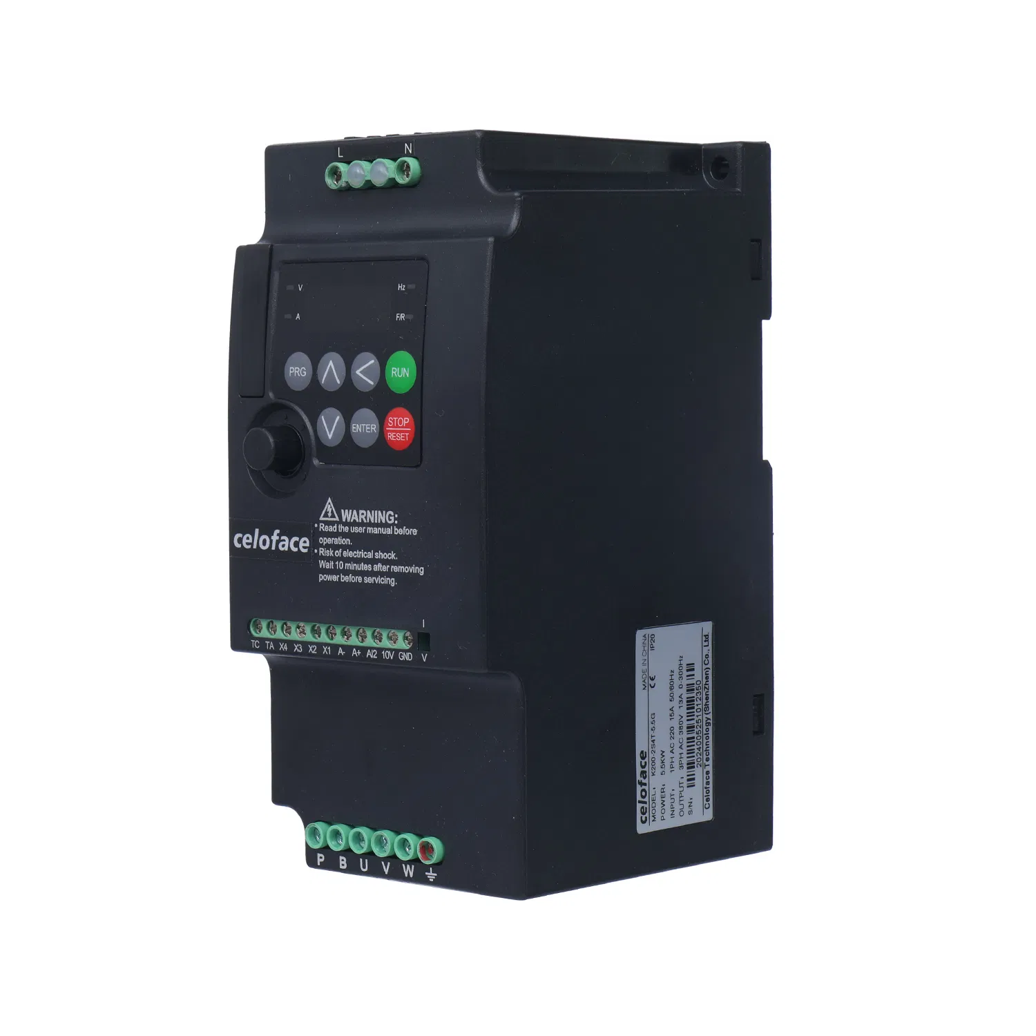 Single Phase to Three Phase Inverter VFD AC Motor for Air Compressors